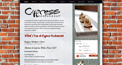 Desktop Screenshot of cypressrestaurant.com